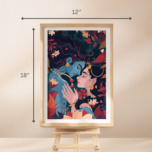 Ekanga Art Radha-Krishna Portrait