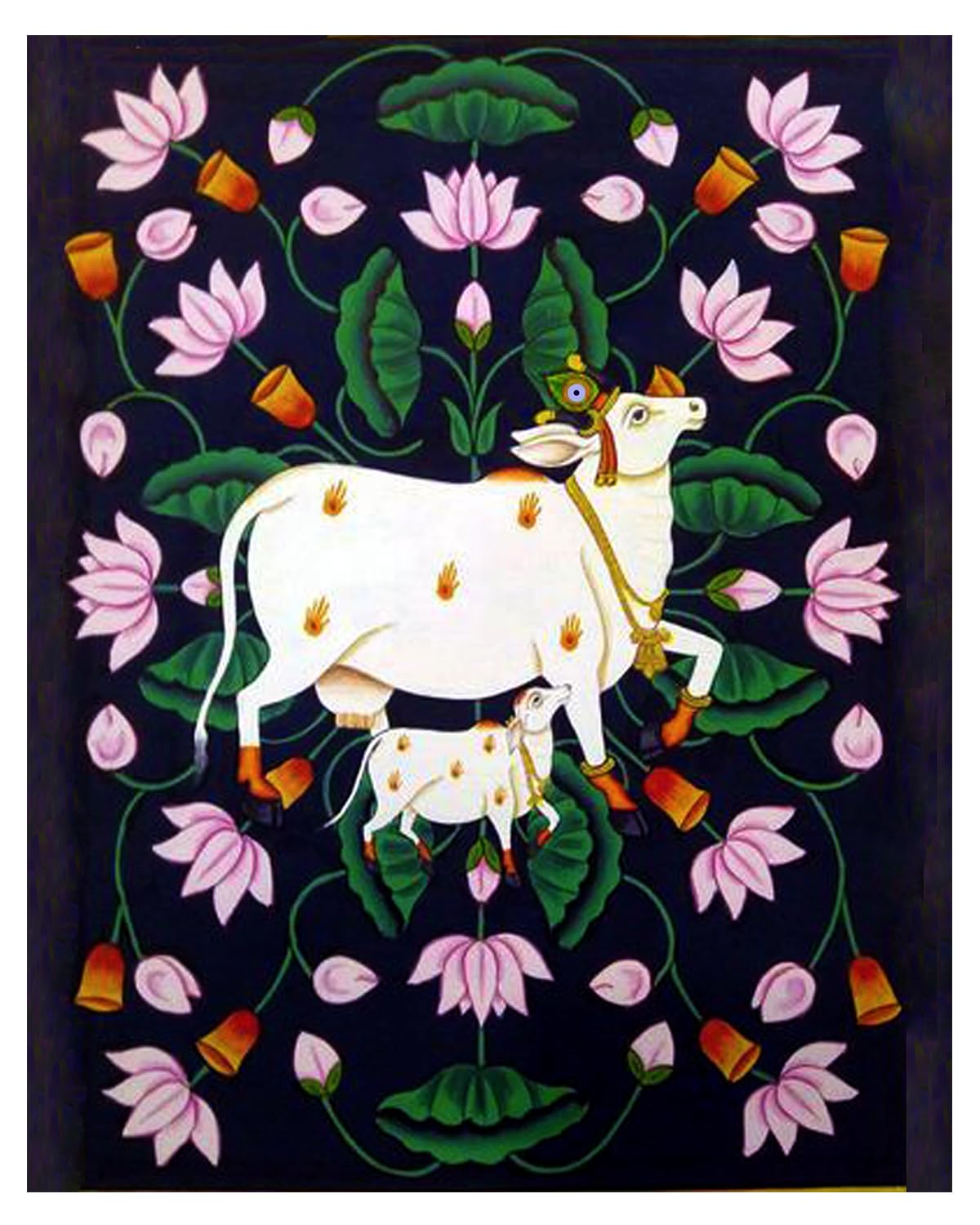 Kamadhenu: Divine Mother & Calf