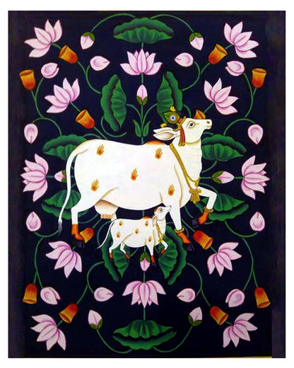 Kamadhenu: Divine Mother & Calf