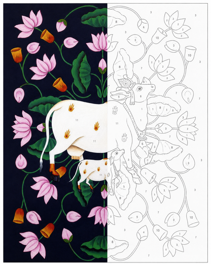Kamadhenu: Divine Mother & Calf