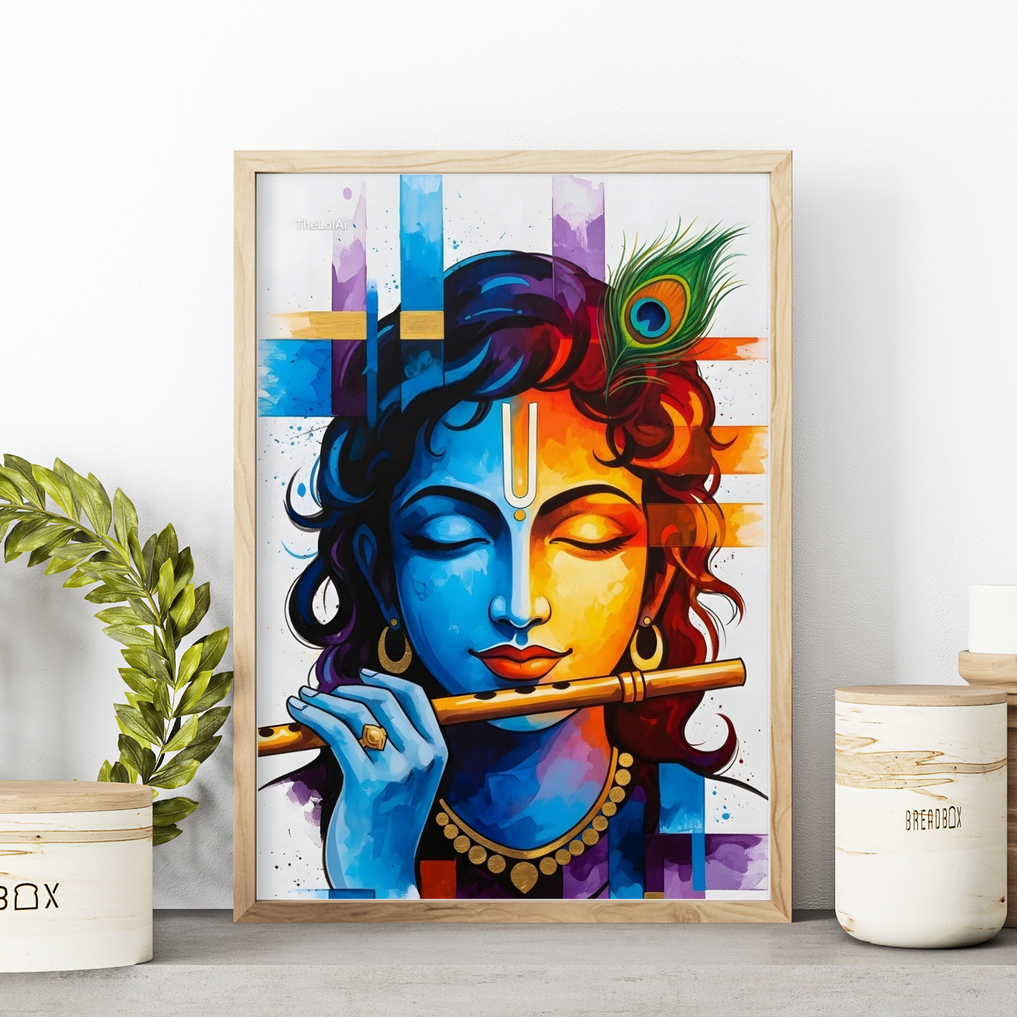 Ekanga Art Krishna Ji Playing Flute