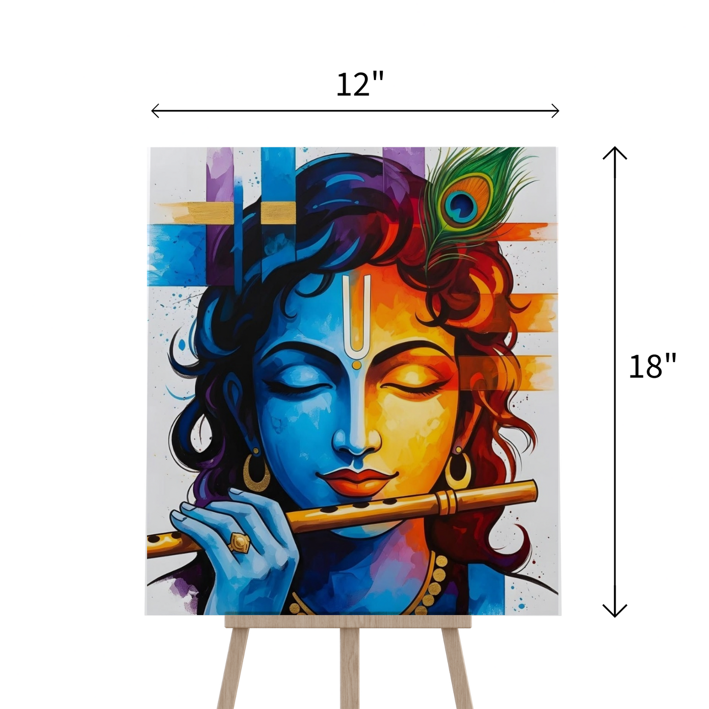 Ekanga Art Krishna Ji Playing Flute