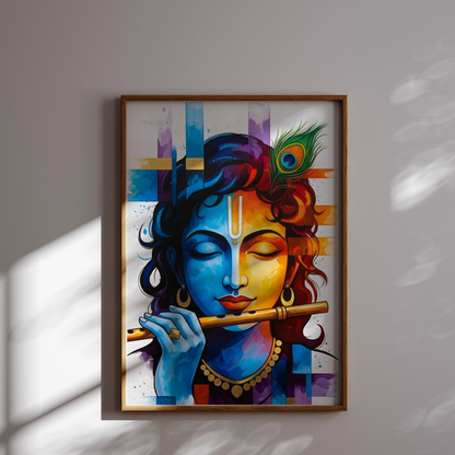 Ekanga Art Krishna Ji Playing Flute