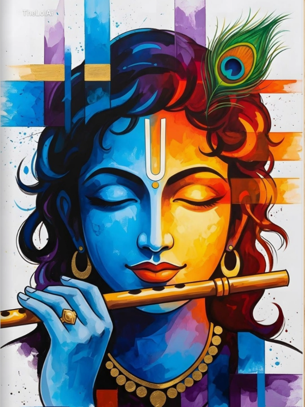 Krishna Ji Playing Flute