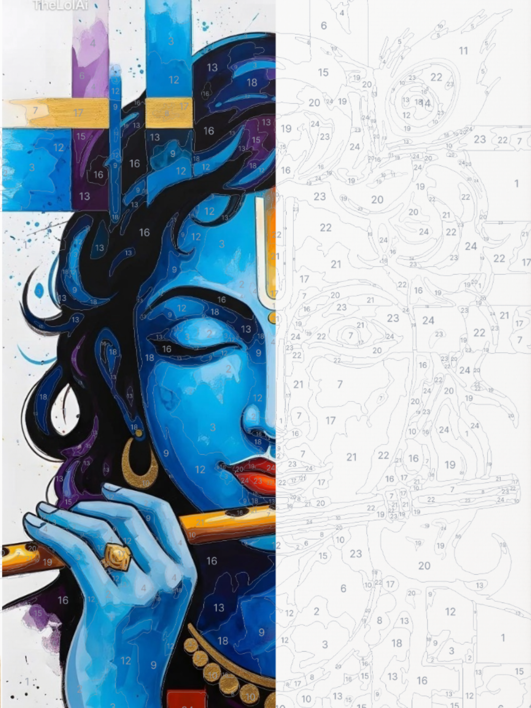 Krishna Ji Playing Flute