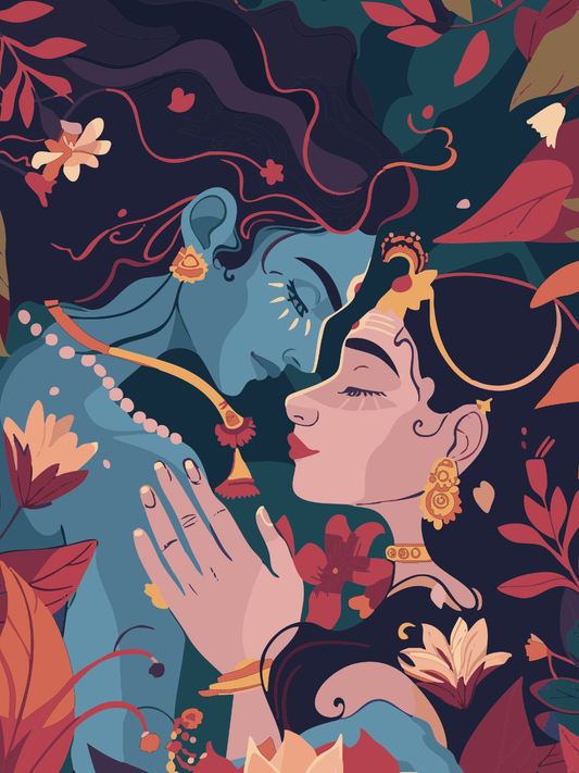 Radha-Krishna Portrait | A Moment Beyond Time